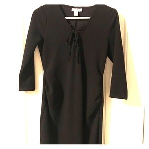 Motherhood maternity sexy textured LBD
